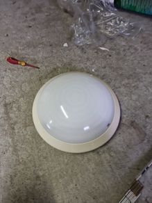 Surface mounted light fitting.