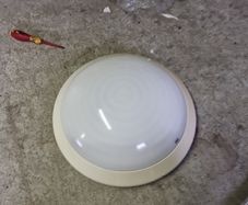 Surface mounted light fitting.