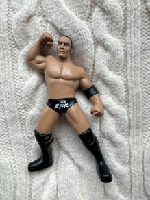 Jakks Pacific Classic Super Stars WWE Figure #15 2007 THE ROCK Dwayne Johnson Used Damaged Please look at the pictures
