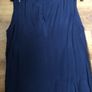 Navy Sleeveless Blouse Image 3