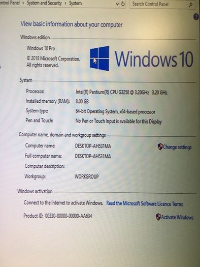desktop computer pc