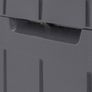 NEW SALE | 270L Outdoor 65% recycled Garden Furniture Storage Box Graphite Wood Panel Effect | Fade Free | All Weather Resistant Image 4