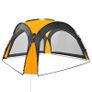 Party Tent with LED and 4 Sidewalls 3.6x3.6x2.3 m Yellow Image 4