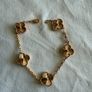 Rose gold plated Clover Bracelet Image 4