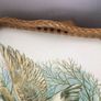 Large Vintage Basket weave melamine Tray barn owl print Cottage Core Image 4