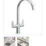 Lamona TAP1127 Nevola Polished Chrome Swan Neck Mixer Tap Image 2