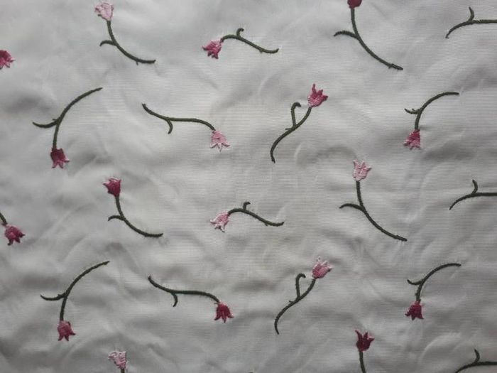 Embroidered fabric