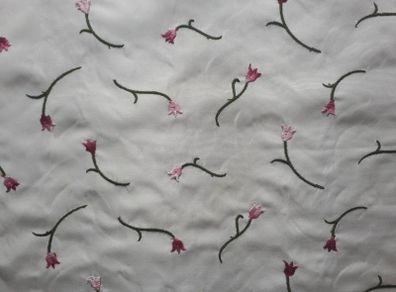 Embroidered fabric