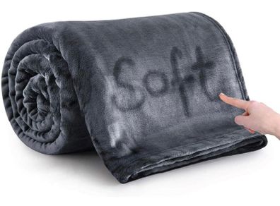 Silk Touch Warm Fleece Blankets - Teal Throws for Sofa Fluffy Blanket Bed Throw for Bedroom, Couch, Travel, Kids (MULTIPLE COLOURS, SIZES)