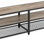 TV Cabinet, TV Table, Lowboard for TVs up to 60 inches, TV Cabinet with Shelves, Steel Frame, TV Shelf for Living Room, Bedroom, Greige-Black Image 4