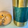 Wine Cooler, Gold Colour Stainless Steel & Green Enamel Image 6