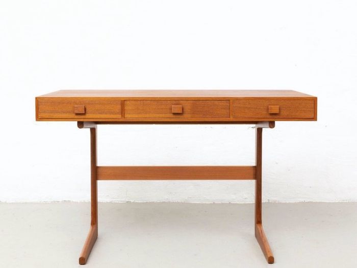 Mid century modern danish teak desk George petersens