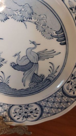 Fabulous Antique Blue and White 9 Inch Breakfast Plate By Furnivals Limited, in the Popular "Old Chelsea" Pattern Circa 1915+