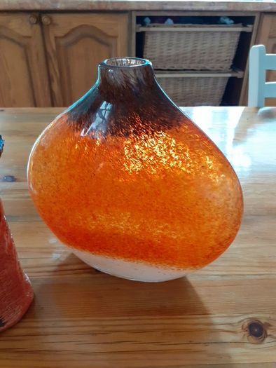 Glass and pottery.