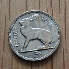 1968 Eire Thruppence