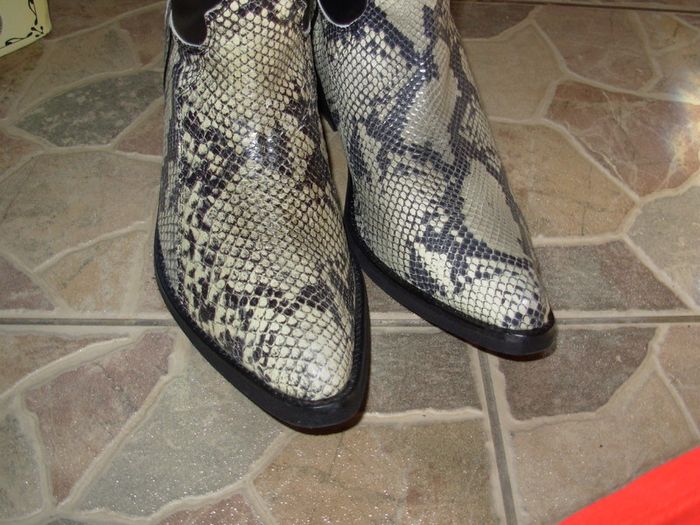 Kentucky Western Boots Snake skin print Cowboy/Western Farm/Ranch Boots 10 UK