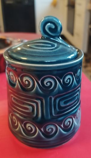 SylvaC lidded jar,Impressed SylvaC 3982