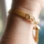 Vintage Gold Tone ANNA Bracelet 17cm Image 9