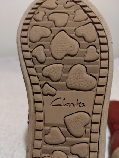 Clarks Kids Red leather Boots