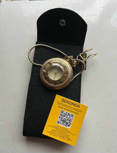 Sekonda gold-plated pocket watch