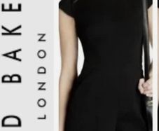 Ted baker black embellished romper