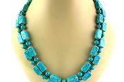 Vintage Turquoise Beaded Necklace