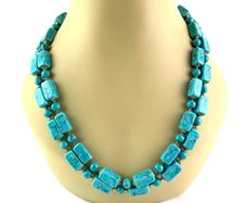 Vintage Turquoise Beaded Necklace