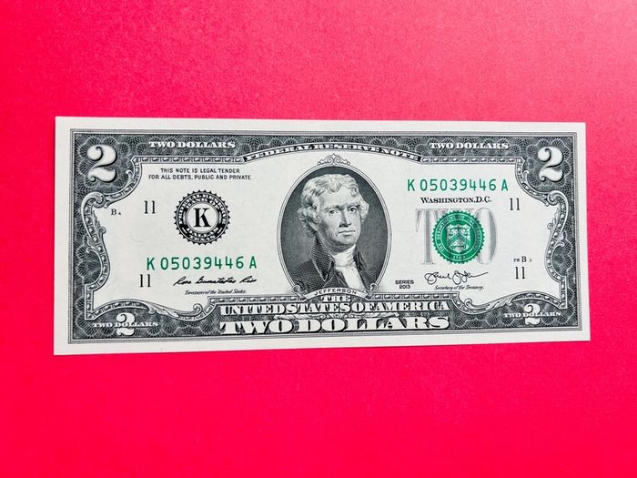 Usa  2  Dollars   2013  . Letter    (  K 11 )   DALLAS  ( Uncirculated )