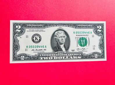 Usa  2  Dollars   2013  . Letter    (  K 11 )   DALLAS  ( Uncirculated )