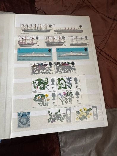 Mint UK album with stamps