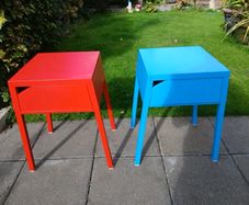 metal bedroom side tables