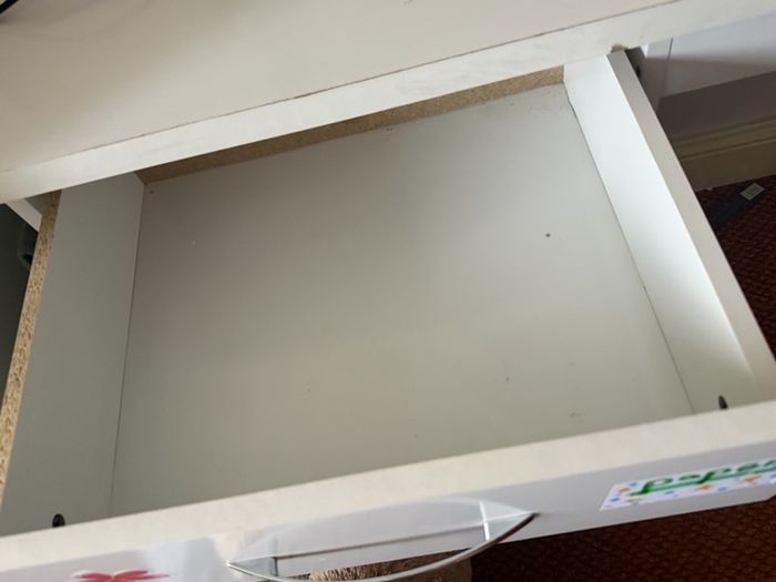 white desk