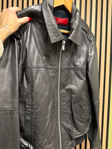 Brand new Hugo Boss leather jacket