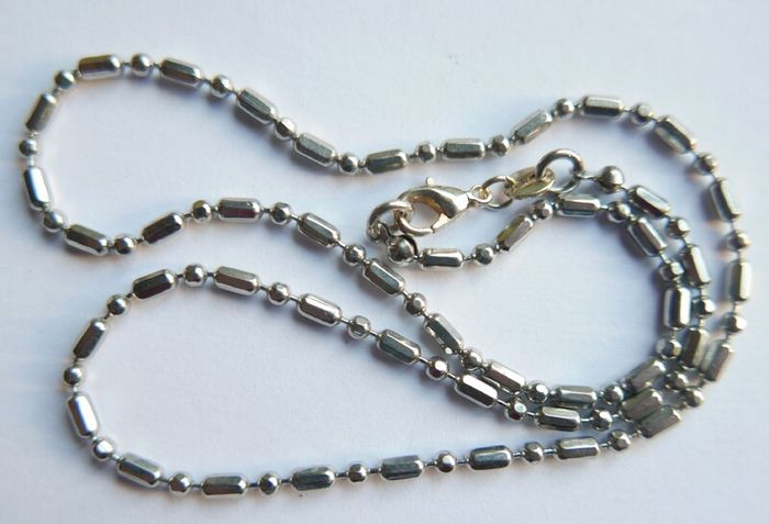 Vintage Sterling Silver 925 Bead Chain length 17" - 5,6g