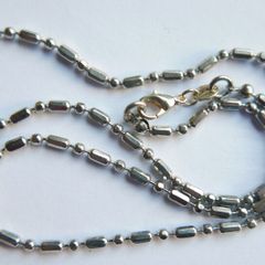 Vintage Sterling Silver 925 Bead Chain length 17" - 5,6g