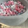 ball pit with balls velvet grey Image 2