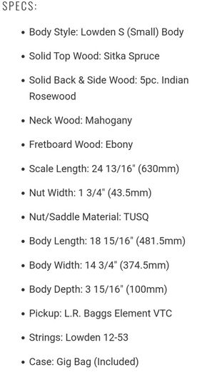 Guitar Lowden