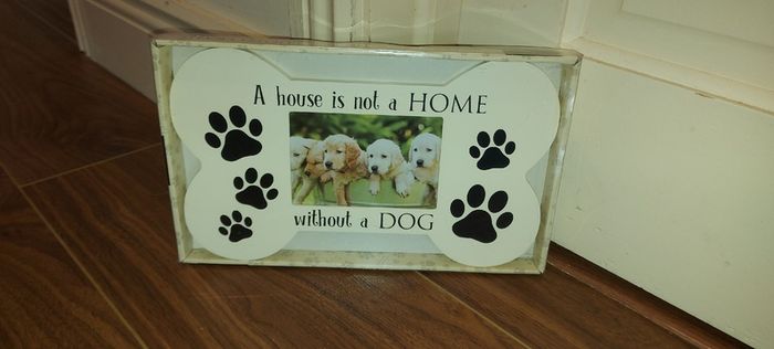 Dog photoframe / plaque