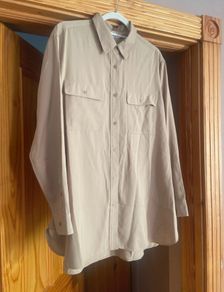 Fab Uniqlo Beige/Sand Long Shirt  Size XL UK 14