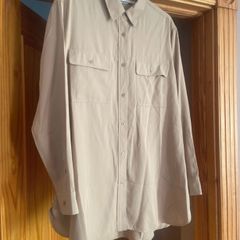Fab Uniqlo Beige/Sand Long Shirt  Size XL UK 14