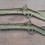 Pair of Solid Brass Muskets Image 4