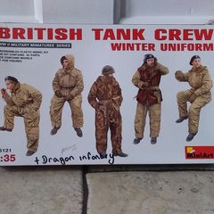 Mini Art : British Tank Crew - Winter Uniform - WW2,  Model Kit