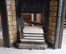 Cast Iron Tiled Fireplace Insert