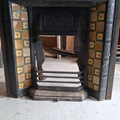 Cast Iron Tiled Fireplace Insert