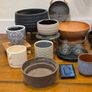 Large Bundle of 28 Plant Pots, Planters, Stands, Trays & Hanging Planters Image 2