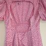 Gorgeous pink-black polka dot satin midi dress with cut out back from Quiz Image 7