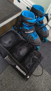 roller blades and gear