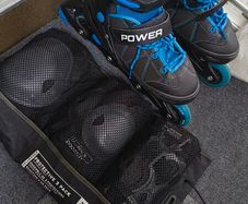 roller blades and gear