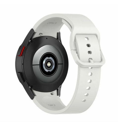 White 20mm Silicone Band Strap For Samsung Galaxy Watch 4 40/44mm Classic 42/46m