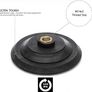 Glass Polish 12721 Heavy Duty Backing Pad with Hook and Loop, Rigid Backer with water feed hole | Thread M14x2 | 75 mm Image 2